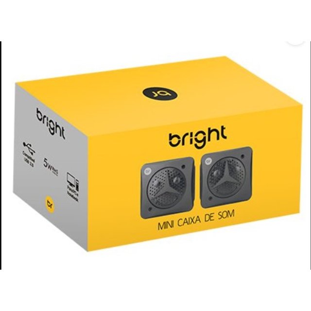 Mini Caixa de Som Bright, Usb - 0359