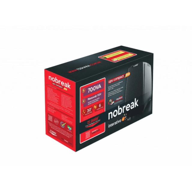 Nobreak TS Shara UPS Compact XPro 700VA, Bivolt 115/220v, Preto - 4440