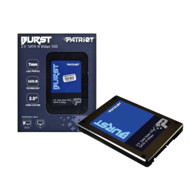 SSD Patriot Burst, 256GB, Sata III, Leitura 560MBs e Gravação 540MBs