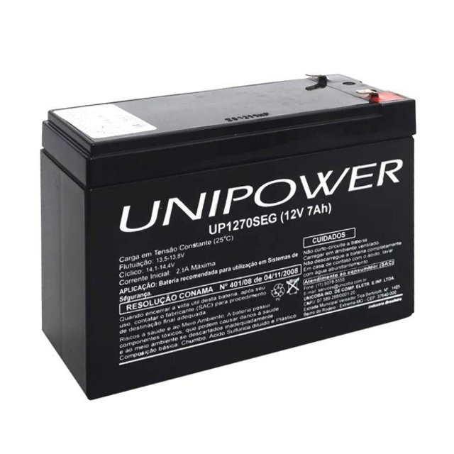 Bateria Selada Unipower 12V 7Ah - UP1270SEG
