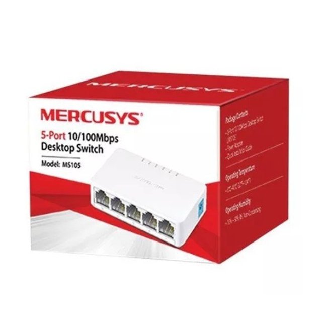 Switch Mercusys 05 Portas 10/100 Mbps - MS105