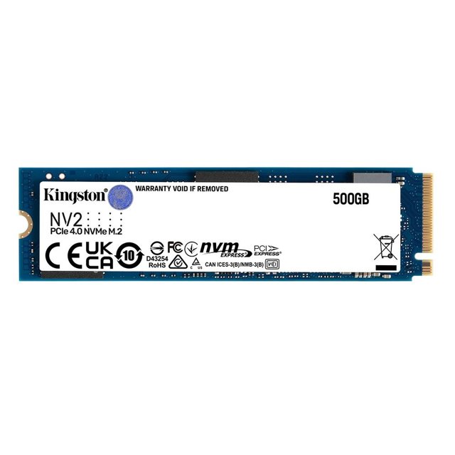 SSD 500GB Kingston Nv2 M2 2280 NVMe PCIe 40 SNV2S500G