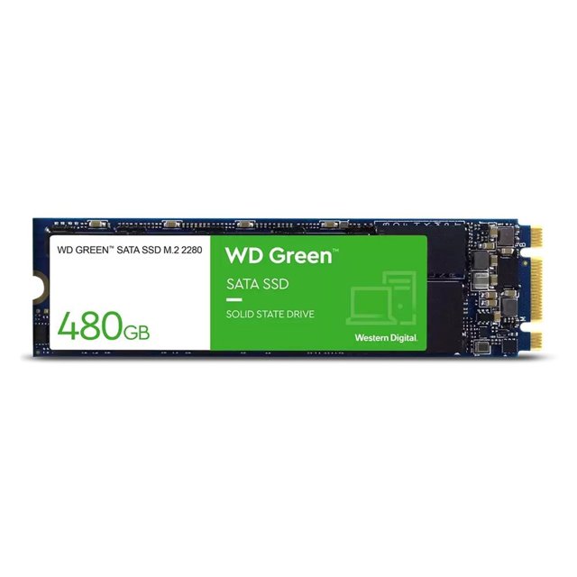 SSD WD Green, 480GB, M.2, Leitura 545MB/s - WDS480G3G0B