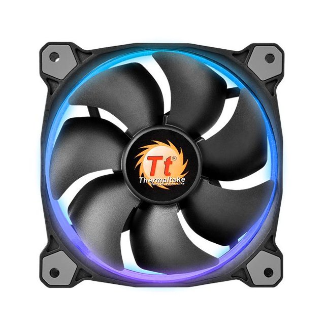 Cooler Thermaltake Riing12 Radiator, Kit com 3 Unidades, RGB, 120mm - CL-F042-PL12SW-B