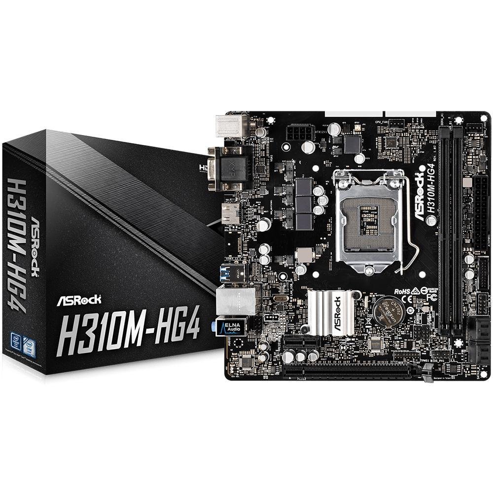 Placa-Mãe ASRock H310M-HG4, LGA 1151, DDR4