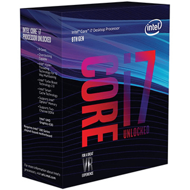 Processador Intel Core I7-8700K 3.7GHZ 12MB LGA 1151 Coffee lake 8º Geração BX80684I78700K