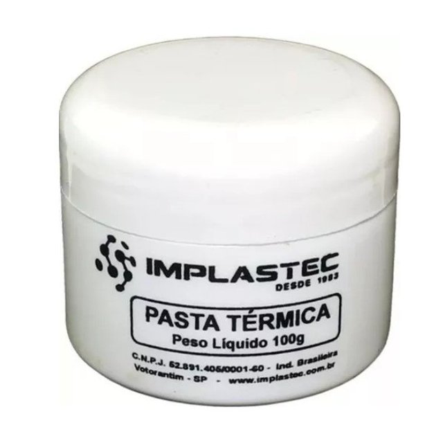 Pasta Térmica Implastec, Pote 100g - IMP0009