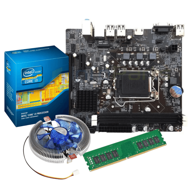 Kit Processador Core i3-3220 + Placa mãe H61 + 8GB DDR3 + Cooler | InfoParts