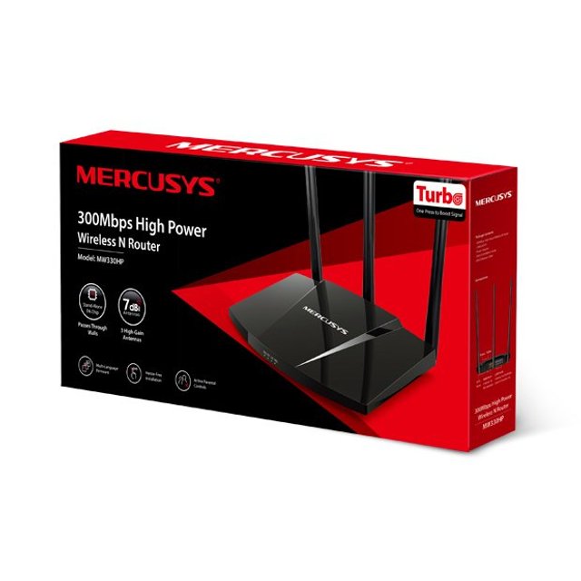 Roteador Wireless Mercusys N 300Mbps, High Power - MW330HP