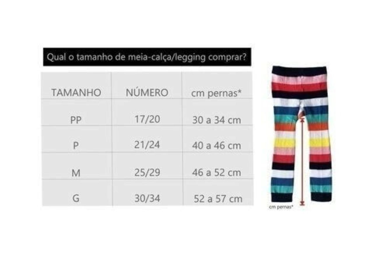 Meia Calça Legging Rendinha Rose Cantarola