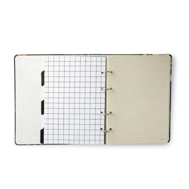 Caderno Criativo CICERO Argolado 17 x 24cm - Astral/Espaço Tempo Preto