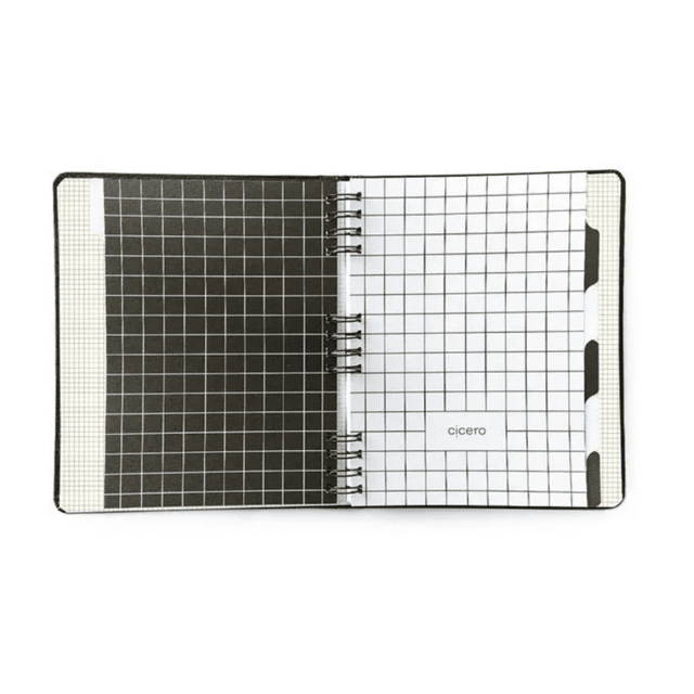 Caderno Reposicionável Duo CICERO 17 x 24cm - Kraft/Linha e Ponto