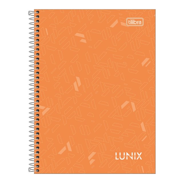 Caderno Universitário Tilibra Lunix 10 Matérias Laranja Lojinha Da Lívia 9531