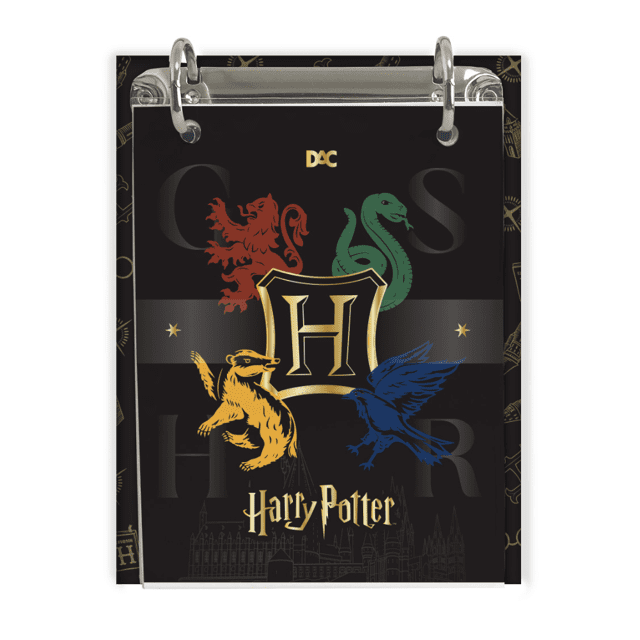 Porta Fichas Argolado DAC 80 Folhas + Refil Extra - Harry Potter