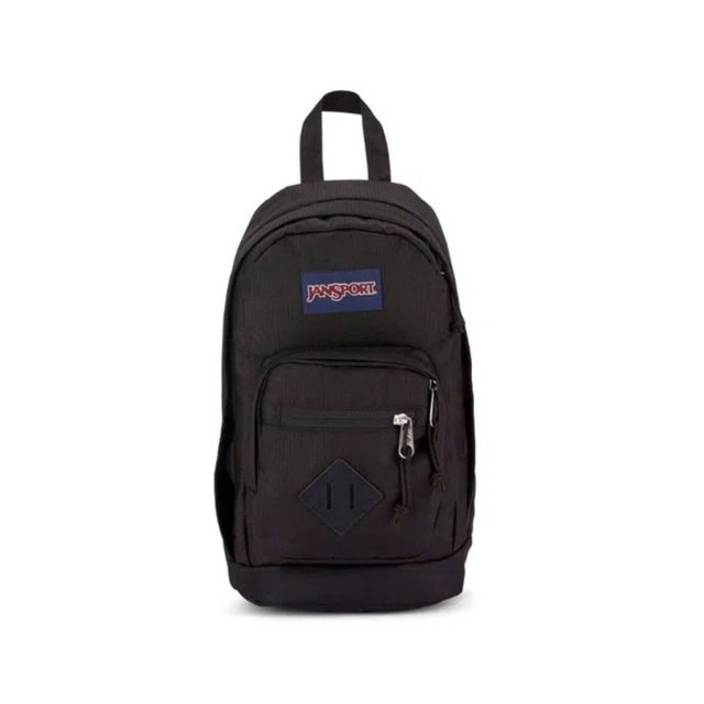 Bolsa JANSPORT Transversal Metro Sling Black Mini RipStop Lojinha