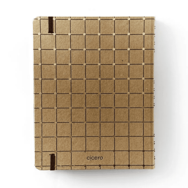 Caderno Reposicionável Duo CICERO 17 x 24cm - Kraft/Linha e Ponto