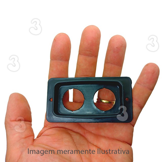 Suporte Botoeira Fixação de Botão com 2 Furos para Caixa Painel Quadro ...