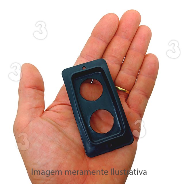 Suporte Botoeira Fixação de Botão com 2 Furos para Caixa Painel Quadro ...