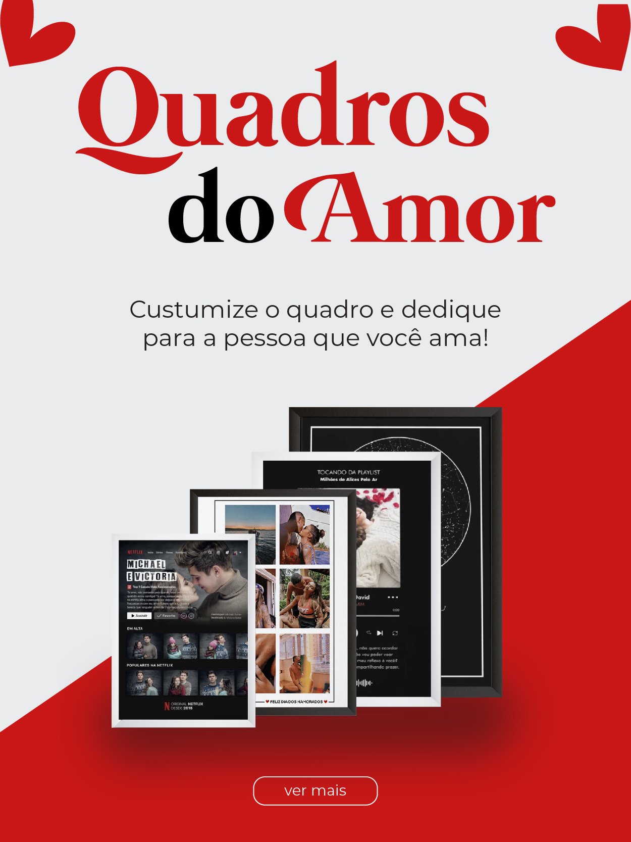 Quadro Dia dos Namorados Netflix