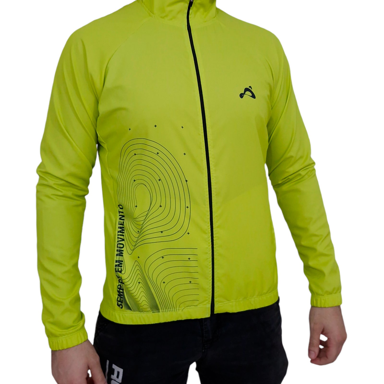 JAQUETA CORTA VENTO CYCLE IMPERMEAVEL VERDE NEON Rodociclo