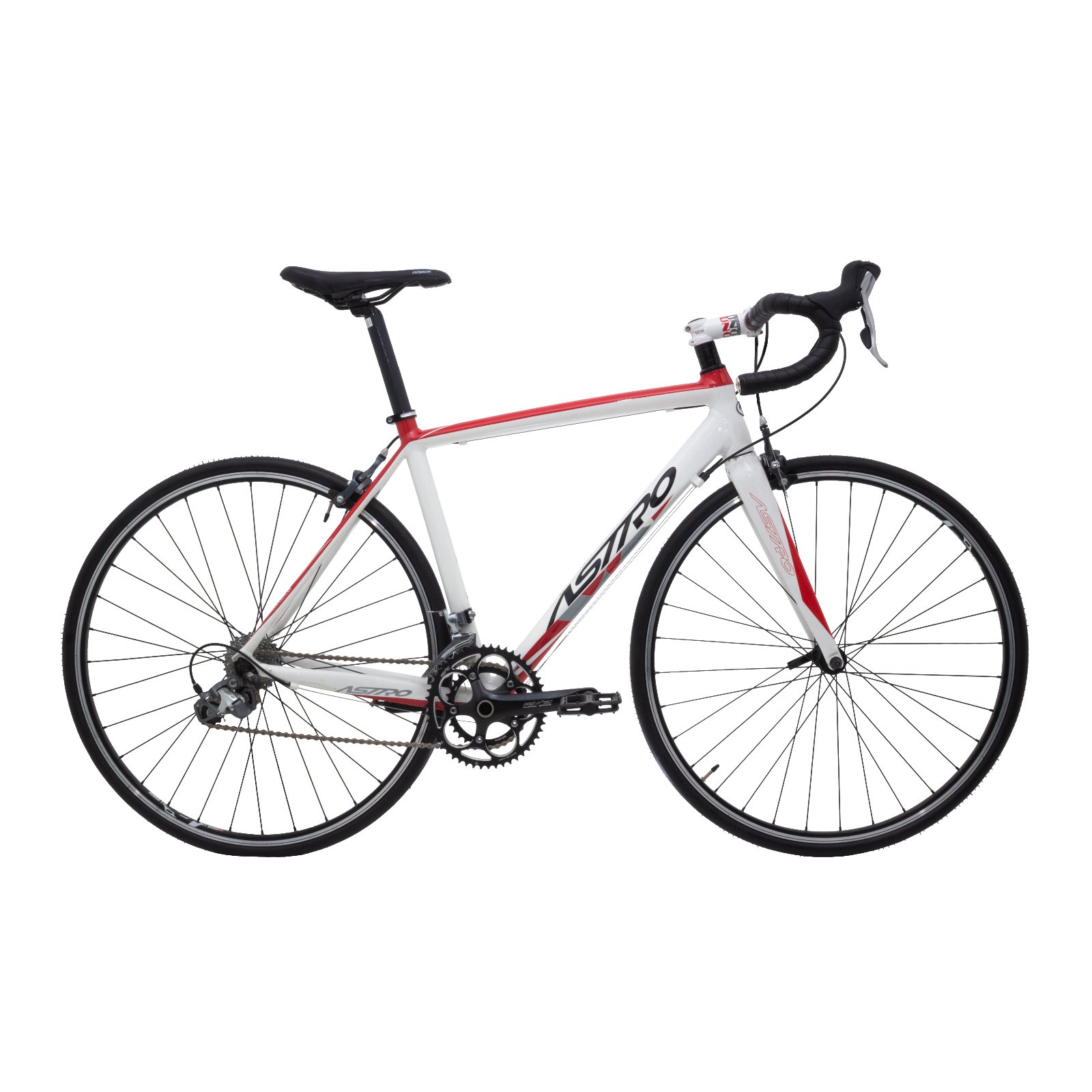 BICICLETA ASTRO ROAD RACING TIAGRA BRANCO E VERMELHO (SN)