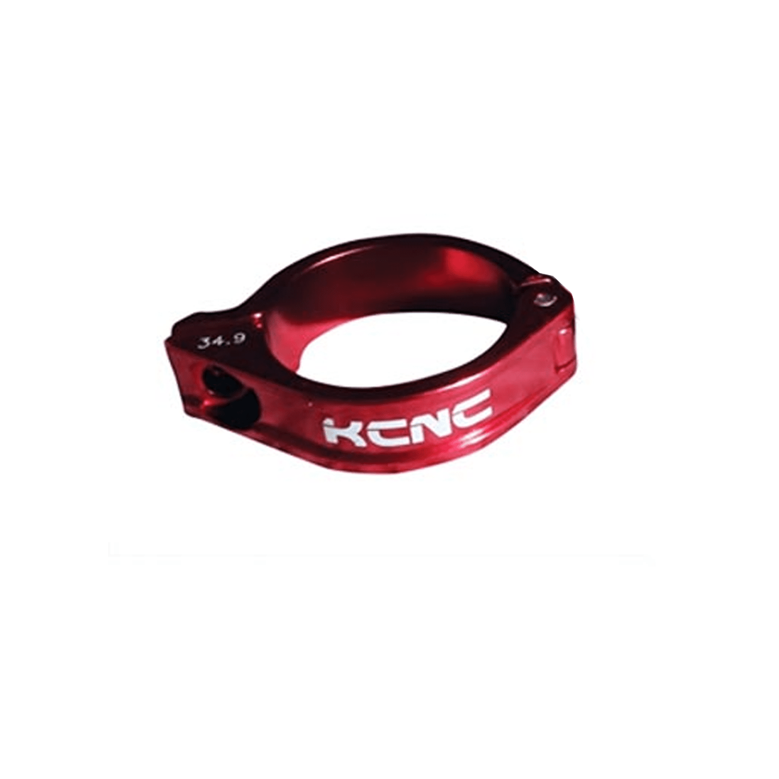 nocco❁ BRAÇADEIRA KCNC BRAZED ON C/PARAFUSO VERMELHO 34.9MM | Rodociclo