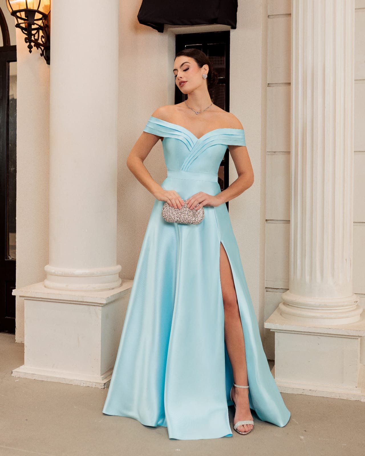 Cetim Longo Vestido De Cetim Azul Curto Vestido Azul Cetim Vestido