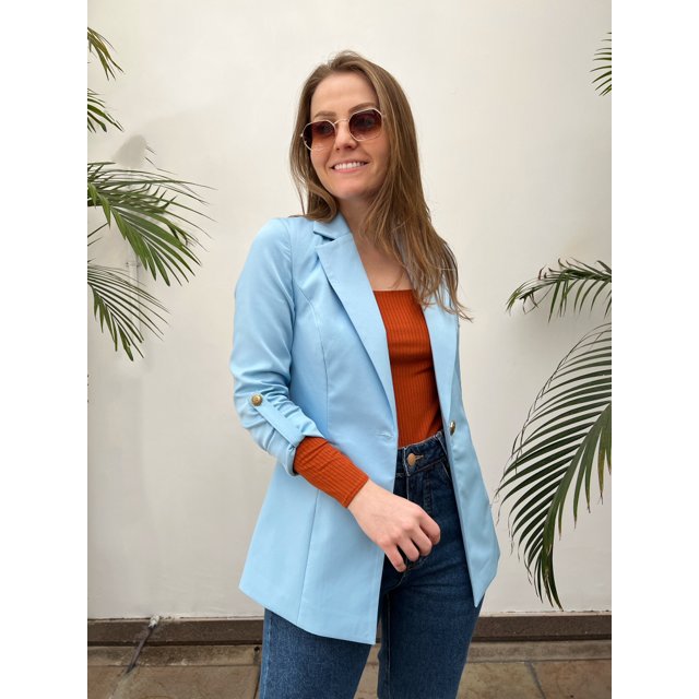 BLAZER CHIARA ALONGADO CORES DIVERSAS EM 5X