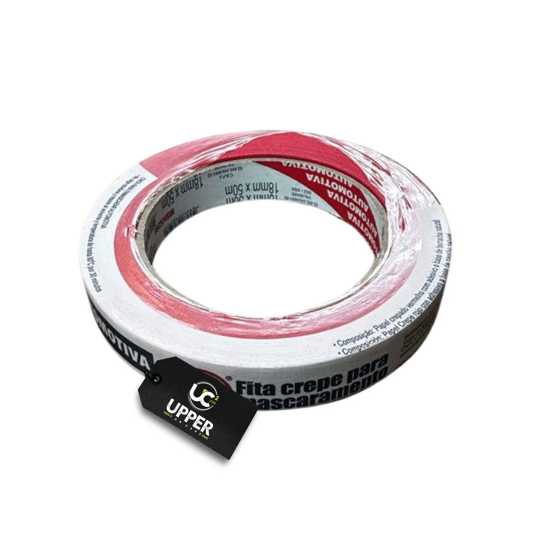 FITA CREPE AUTOMOTIVA VERMELHA PROTEÇÃO UV 18MMX50M - EUROCEL | Upper ...
