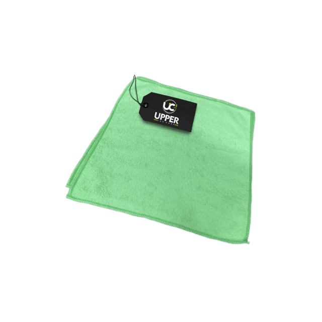 PANO DE MICROFIBRA 190GSM LISA VERDE 30X30 - JS | Upper Car Care