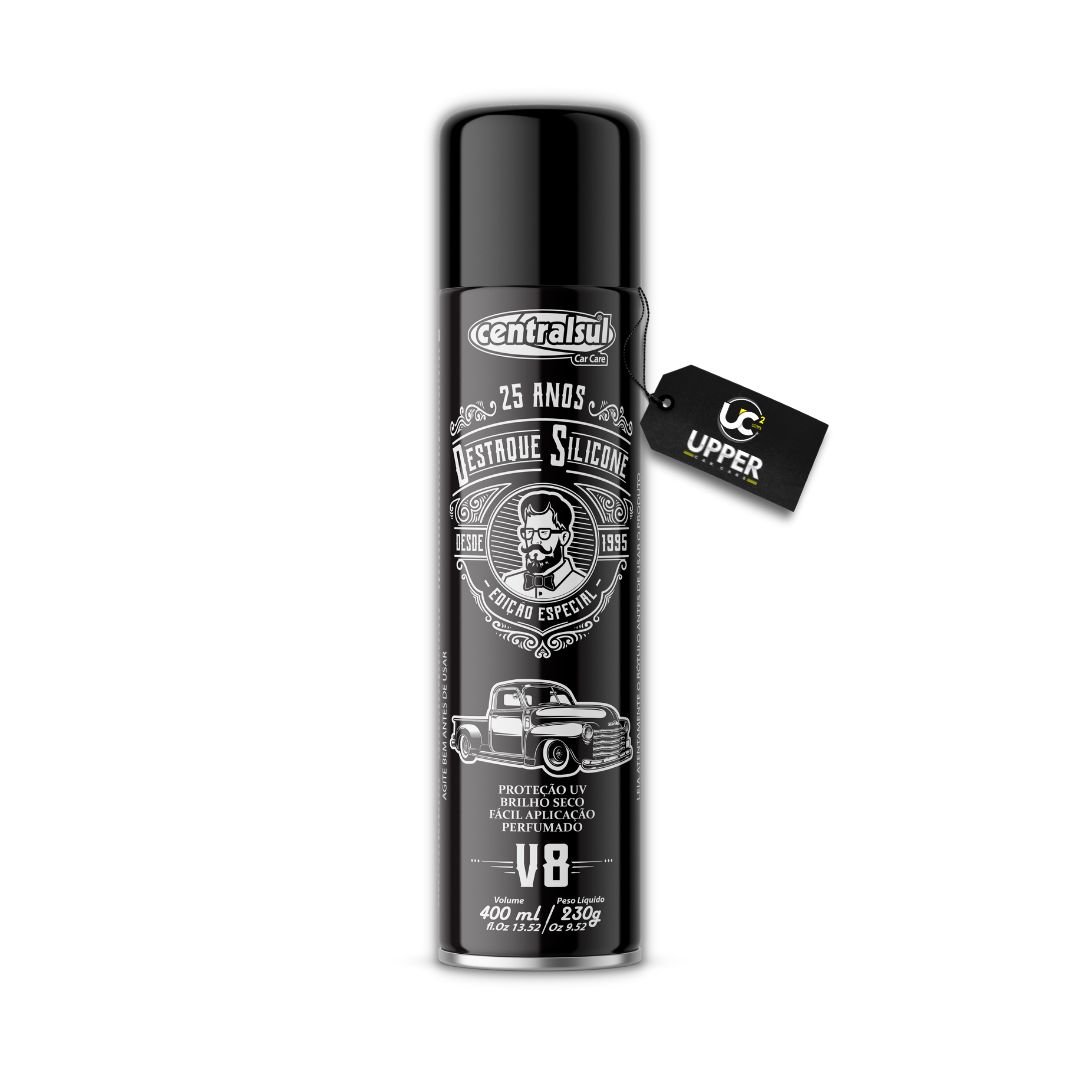 SILICONE PERFUMADO AEROSOL V8 400ML EDICAO COMEMORATIVA