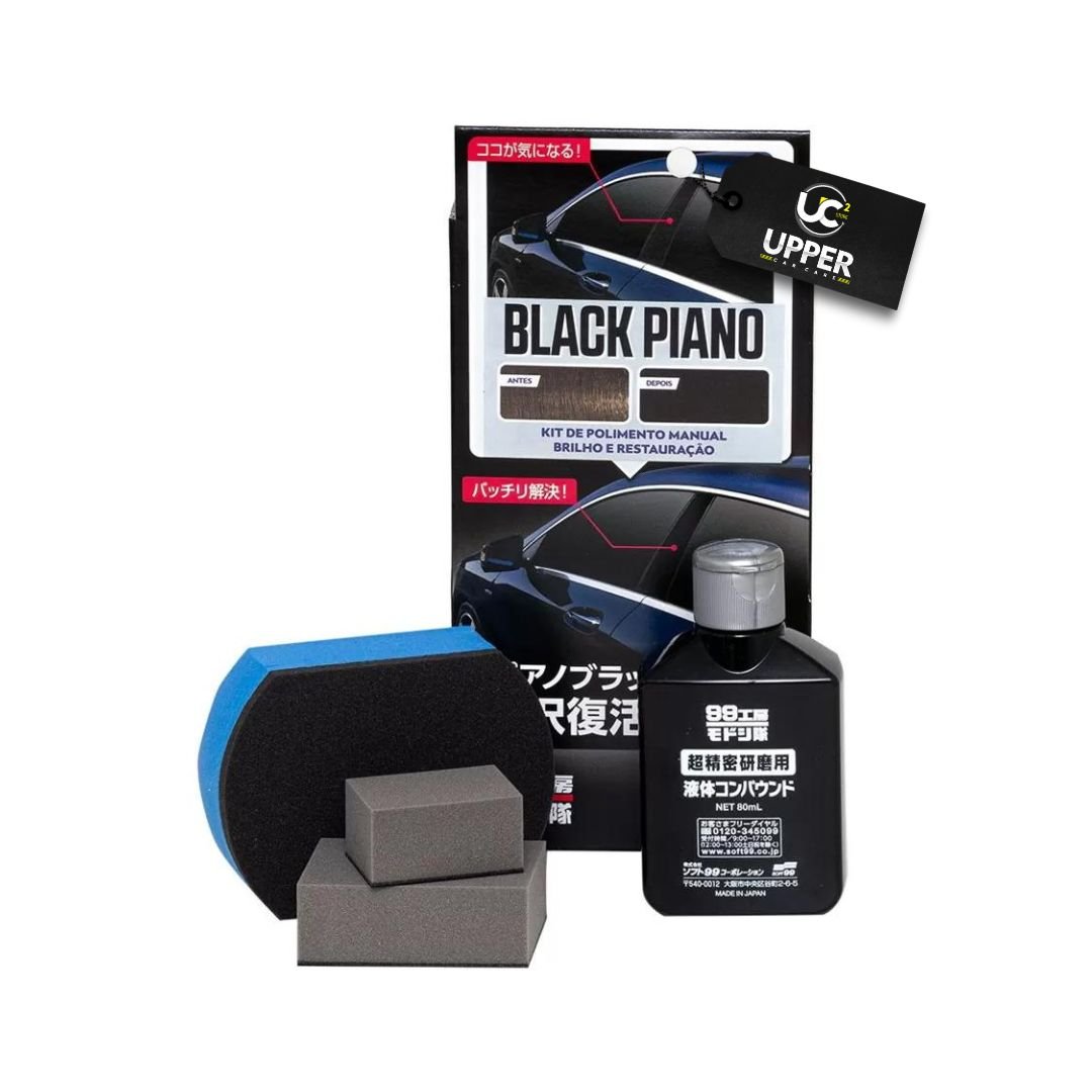 KIT RESTAURADOR BLACK PIANO POLIMENTO MANUAL - SOFT99 | Upper Car Care