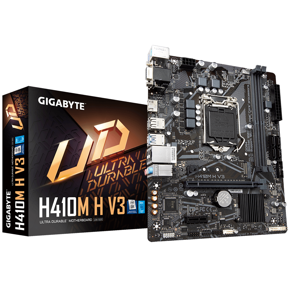 Placa Mãe Gigabyte H410M H V3, Intel Am4, LGA1200, 10ª Geração, Ddr4