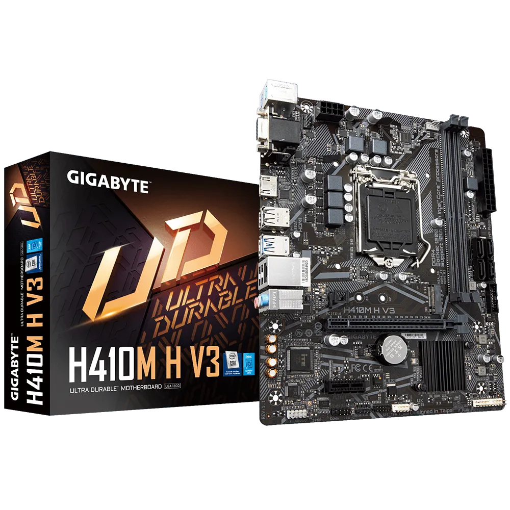 Placa Mãe Gigabyte H410M H V3, Intel Am4, LGA1200, 10ª Geração, Ddr4