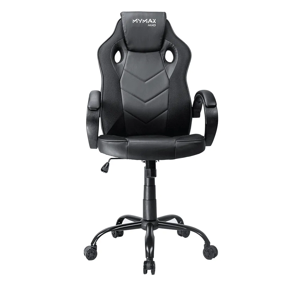 Cadeira Gamer Mymax MX0, Giratório, Metálica, Até 120Kg, Preto, MGCH-MX0/BK