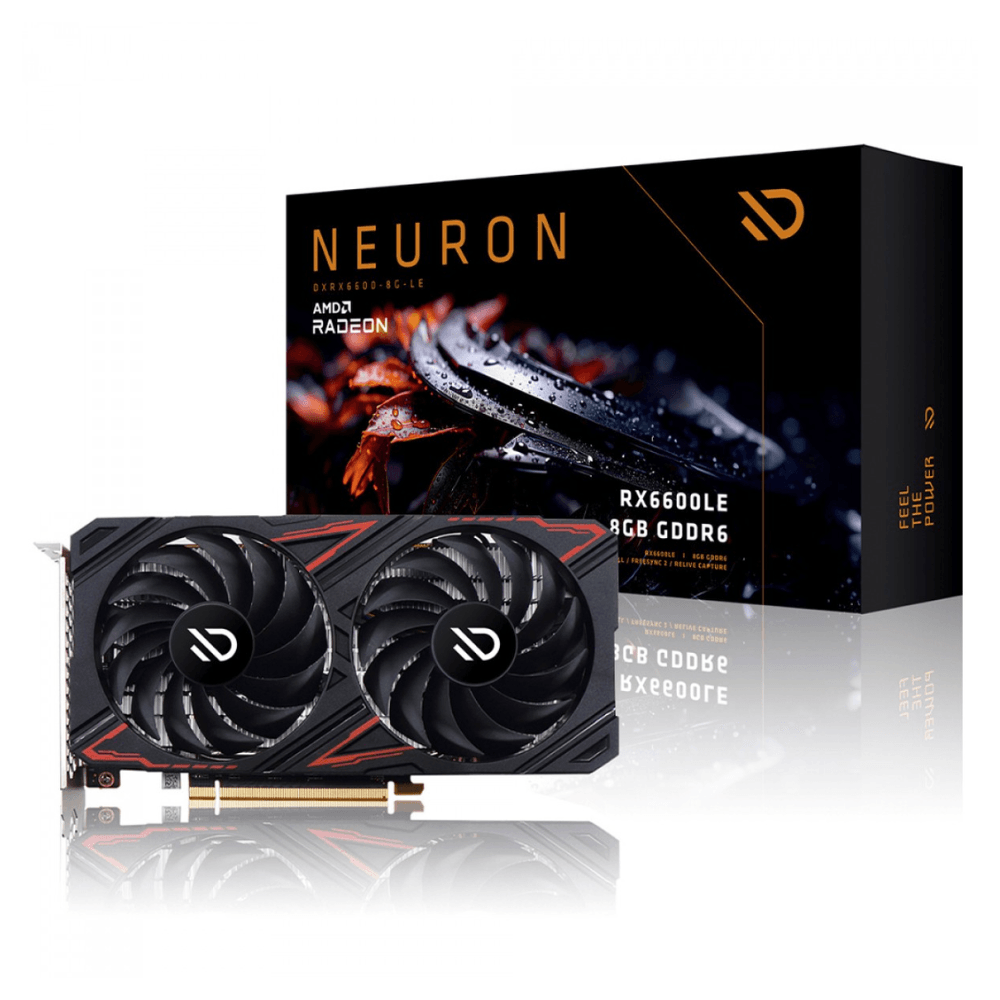 Placa de Vídeo Duex Radeon RX 6600 LE Neuron, 8GB, GDDR6, FSR, Ray Tracing, DXRX6600-LE