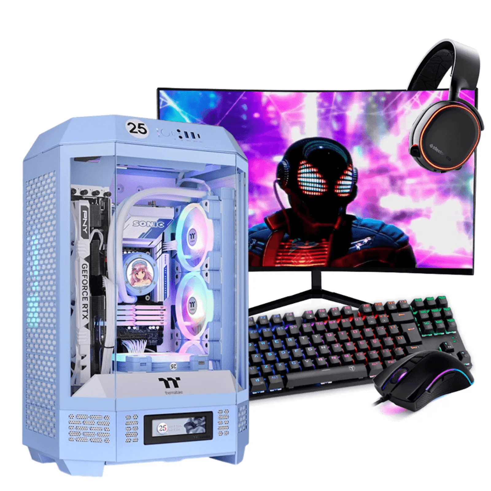 PC Gamer Completo Ryzen 5 7600X, RTX 5060, 16GB DDR5 RGB, SSD NVME 1TB, 700W 80 Plus, BA4ZD415-E