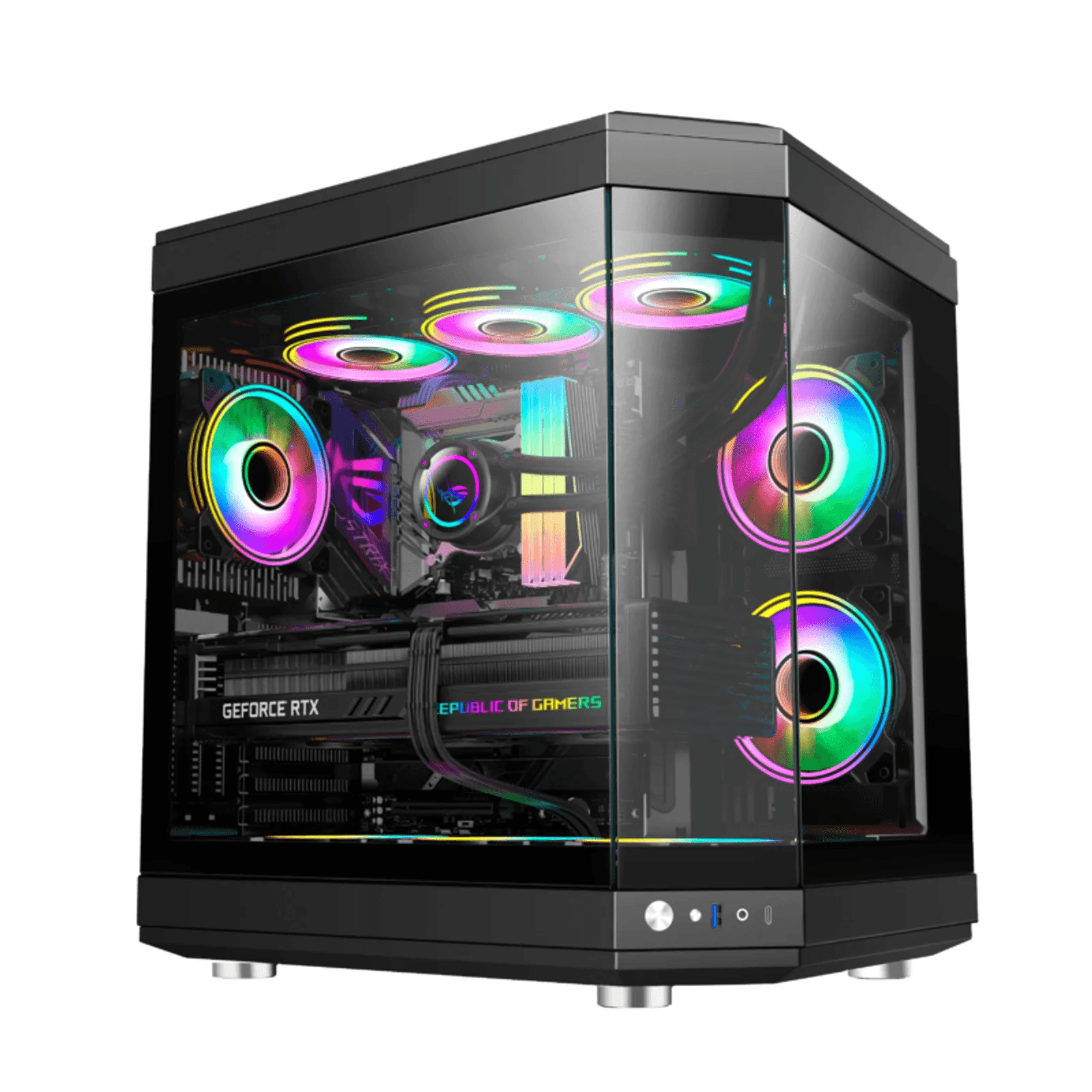 PC Gamer Ryzen 5 5600X, RTX 5060, 16GB RGB DDR4, SSD NVMe 500GB, 600W 80 Plus, ZY07V4Y8-E