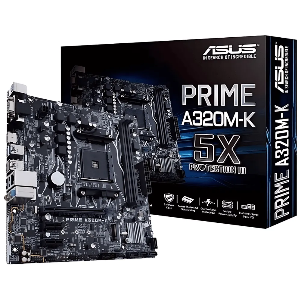 Kit Upgrade, Amd Ryzen 5 1600, Asus A320M-K