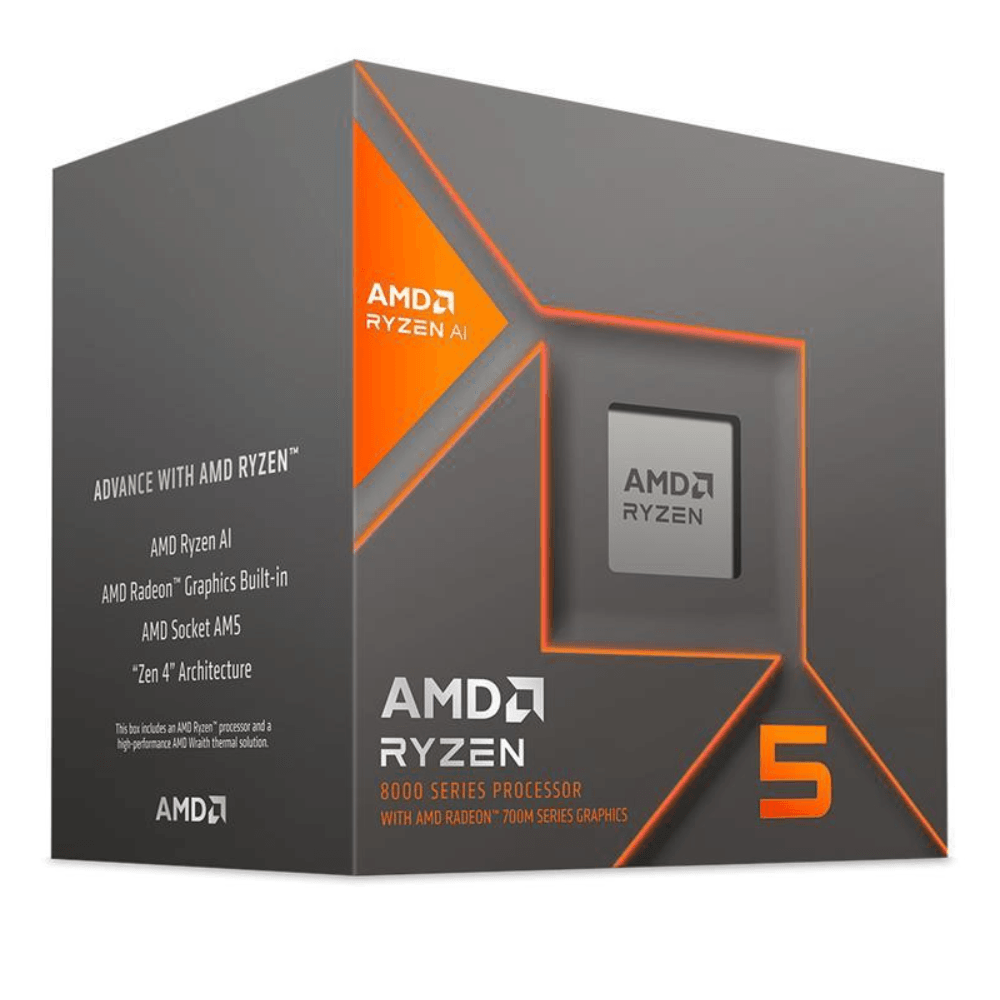Processador AMD Ryzen 5 8600G, 6 Cores, 12 Threads, 5.0GHz Boost, AM5, Com Vídeo, 100-100001237BOX