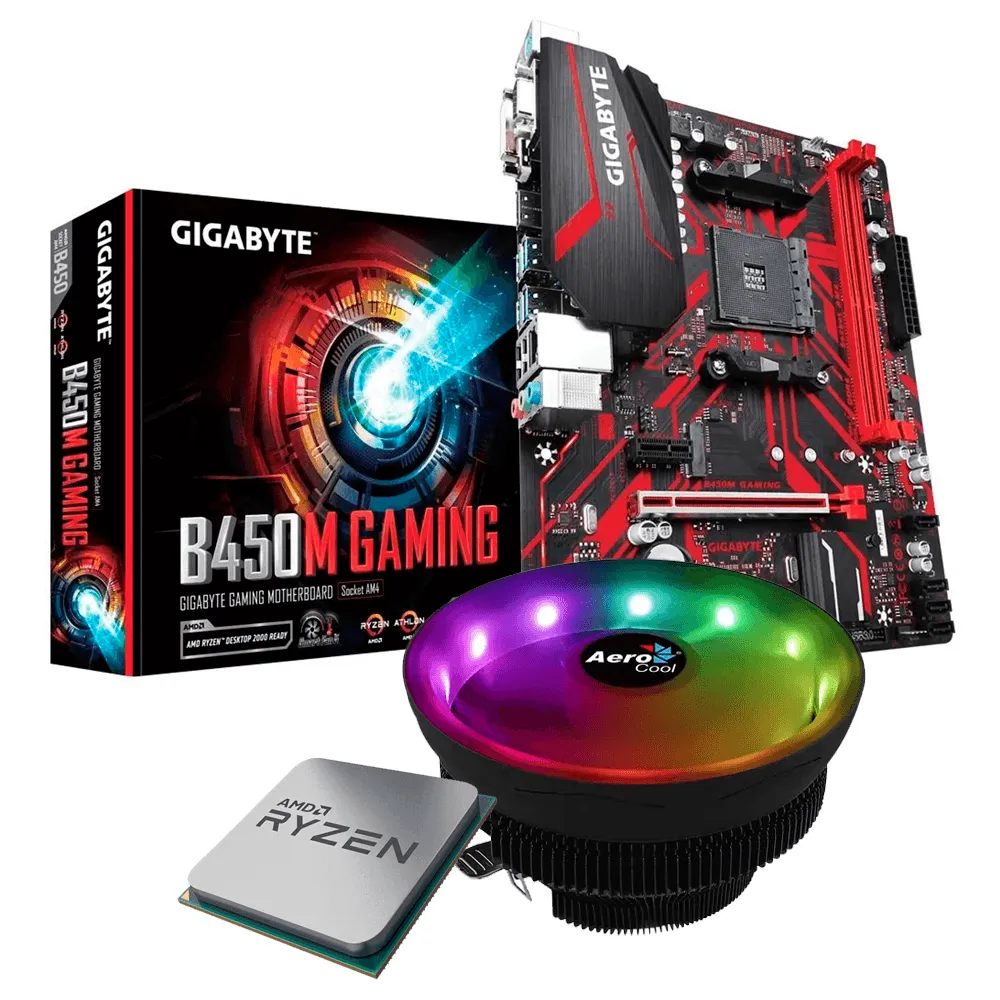 Kit Upgrade, Amd Ryzen 5 1600, Gigabyte B450M Gaming