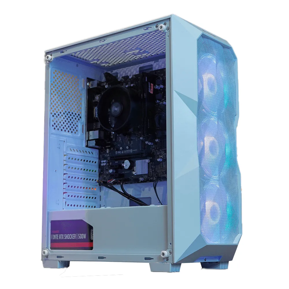 PC Gamer Ryzen 5 5500, RTX 3050, 16GB DDR4, SSD 480GB, 600W 80 Plus, BB3Y1YAH-E