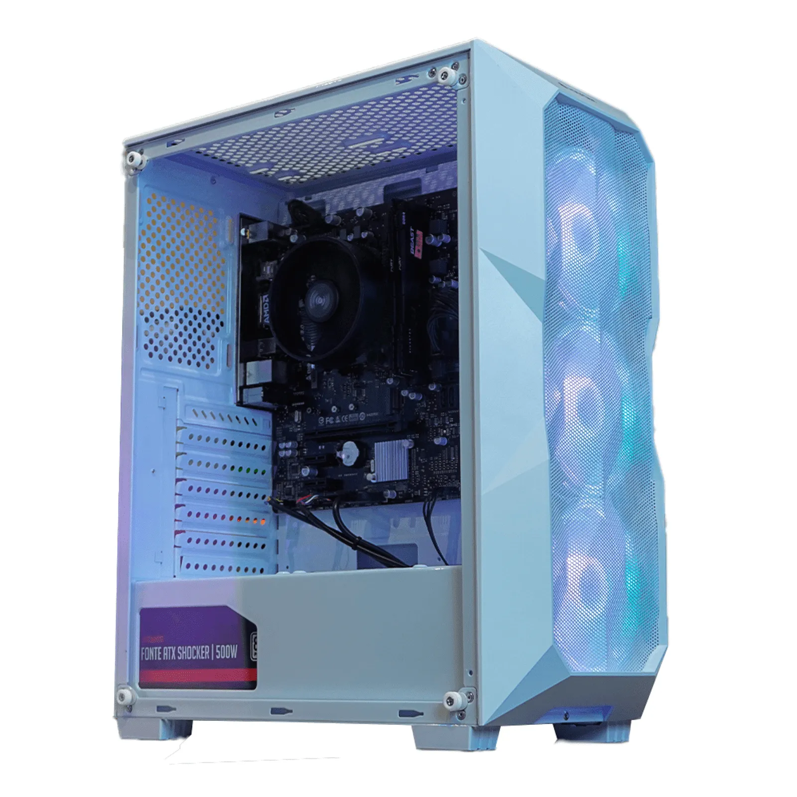 PC Gamer Ryzen 5 5500, RTX 3060, 16GB DDR4, SSD 480GB, 600W 80 Plus, LBN197R8F-E