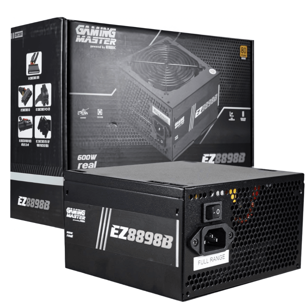 Fonte Gaming Master EZ8898B, 600W, 80 Plus Bronze, PFC Ativo, Com Cabo, EZ8898B6002CB2X