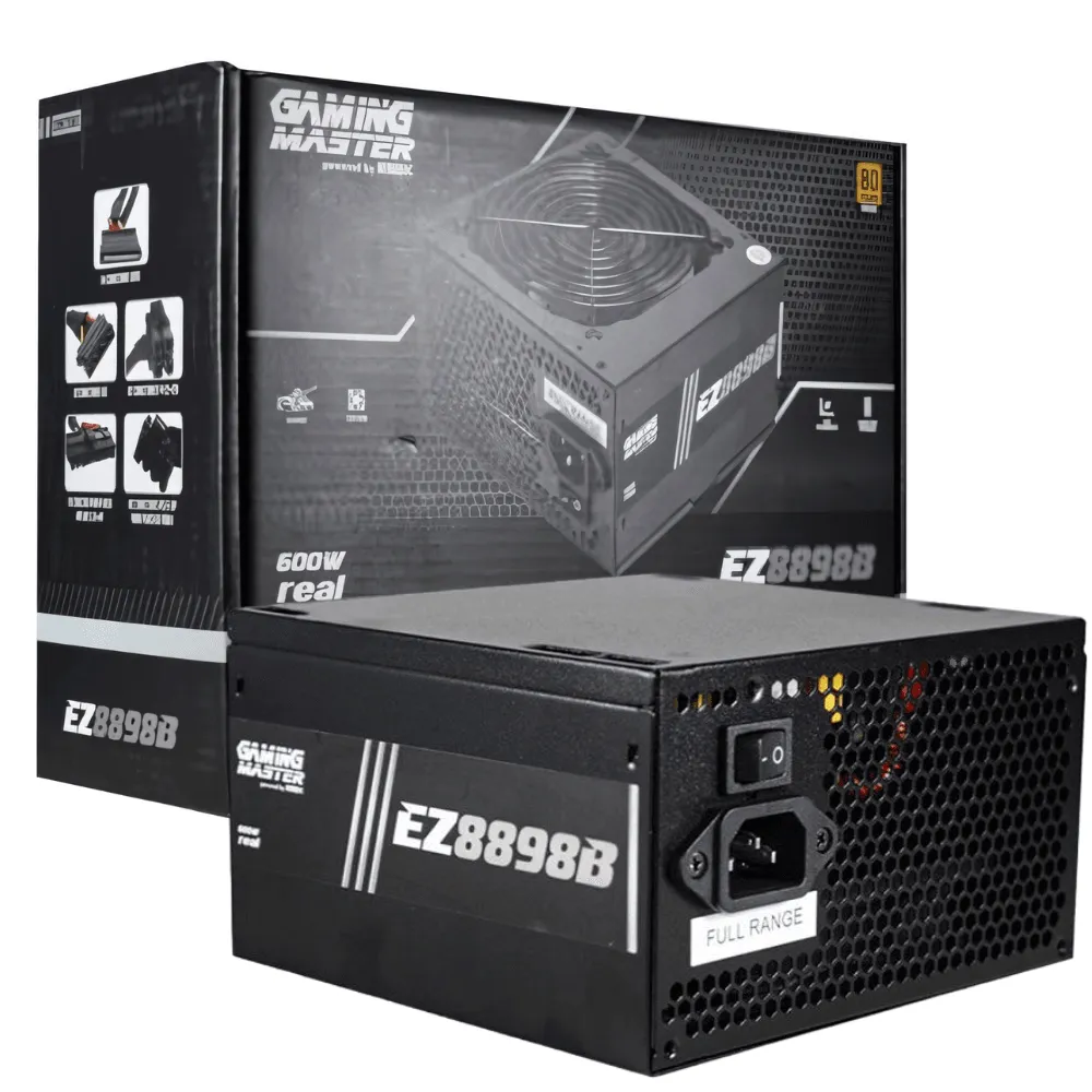 Fonte Gaming Master EZ8898B, 600W, 80 Plus Bronze, PFC Ativo, Com Cabo, EZ8898B6002CB2X