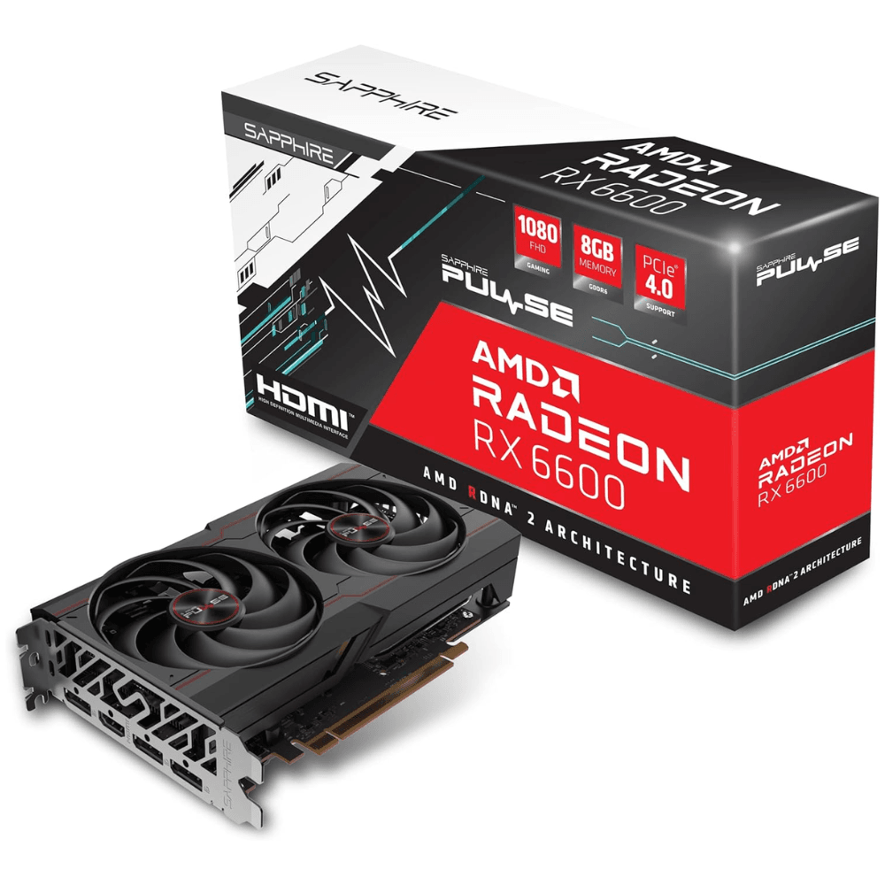 Placa de Vídeo Sapphire PULSE Radeon RX 6600, 8GB, GDDR6, FSR, Ray Tracing, 11310-01-20G