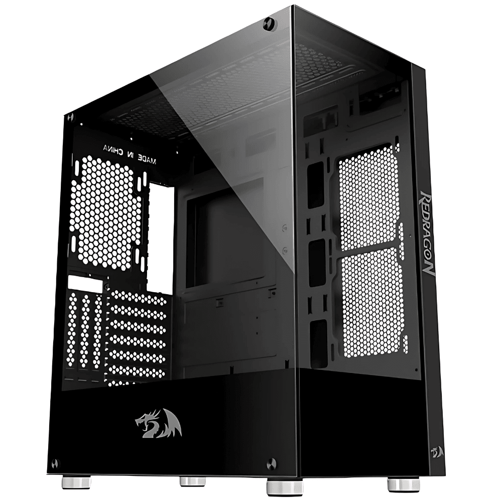 Gabinete Gamer Redragon Reflect, Preto, Mid Tower, Vidro Temperado, ATX, Sem Fonte, Sem Fan, CA-601B