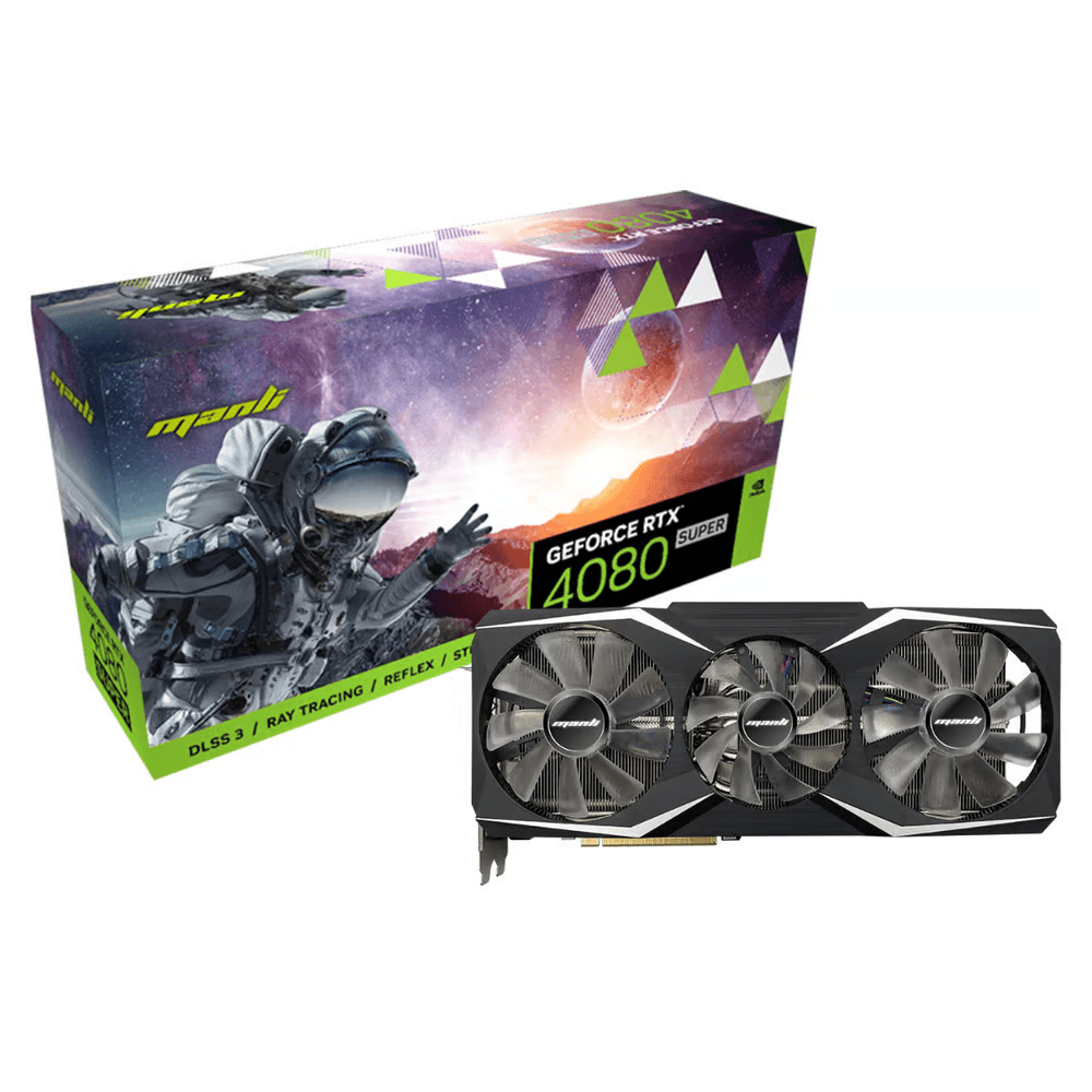 Placa de Vídeo Manli GeForce RTX 4080 Super, 16GB, GDDR6X, 256bits, M-NRTX4080S/6RMHPPP-M3520