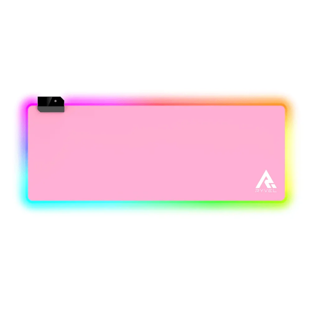 Mousepad Gamer Ryvel, Grande, 800x300mm, Pink, RY-MP-RGB-PK