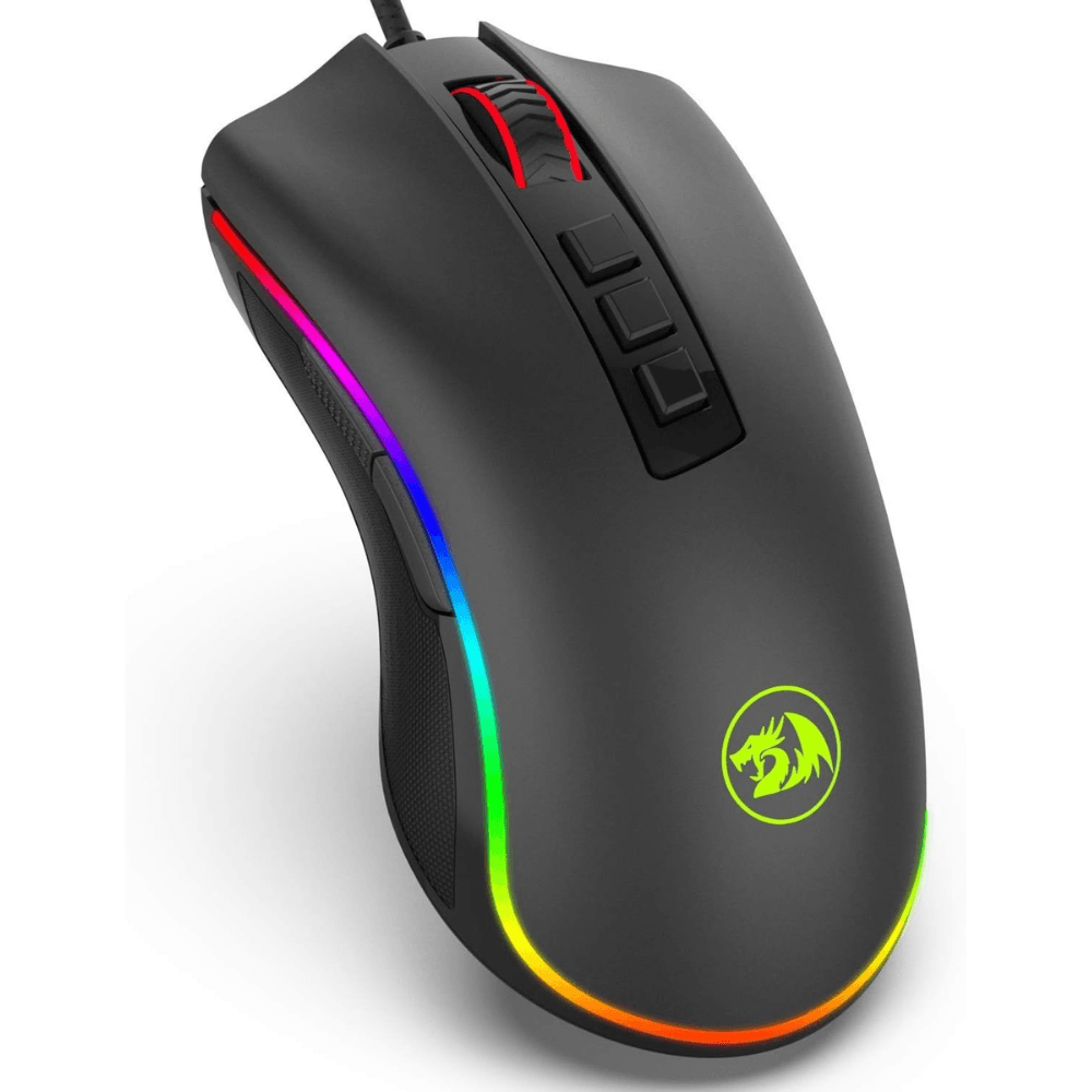 Mouse Gamer Redragon Cobra, RGB, 10.000 DPI, 7 Botões, Com Fio, Preto, M711